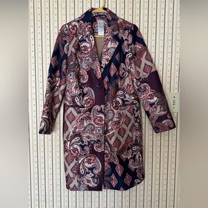 Chico’s Paisley Patterned Coat
